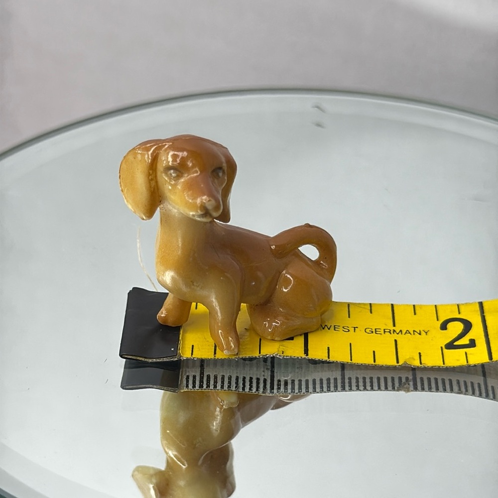 Dachshund dog figurine vintage 1 inch collectible rare plastic collectible